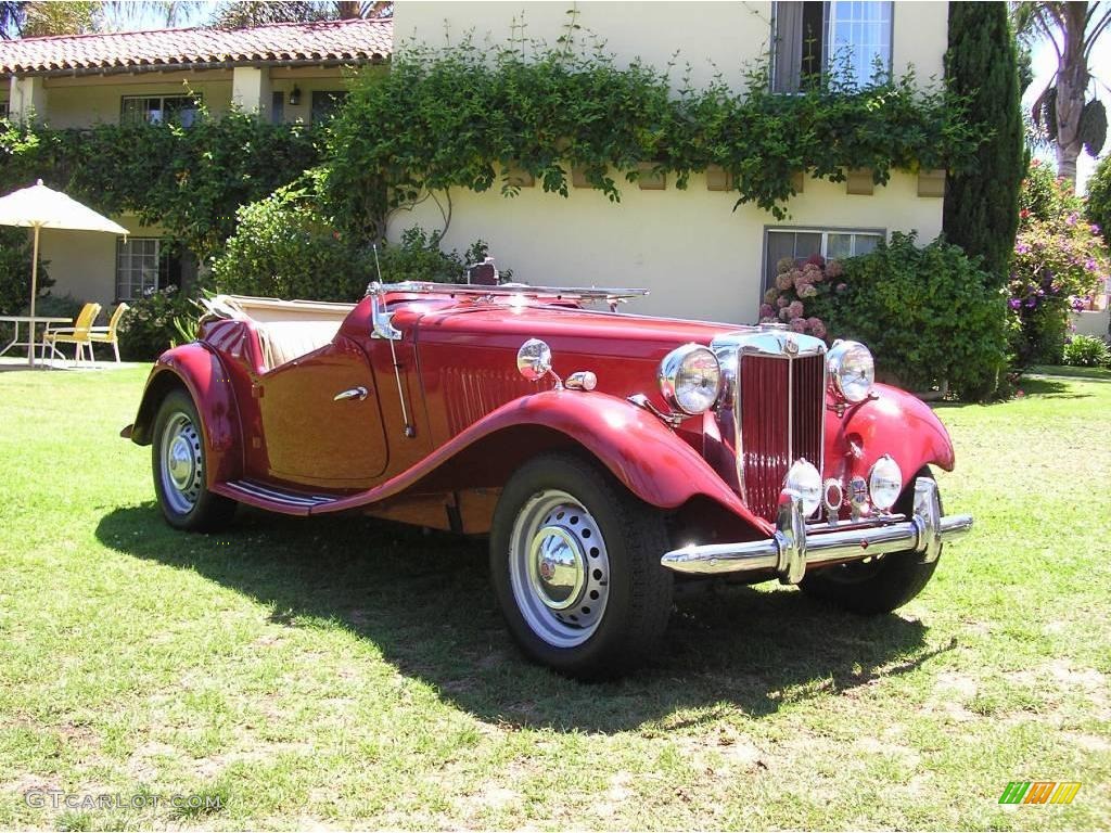 MG Red 1952 MG TD Roadster Exterior Photo #15661882
