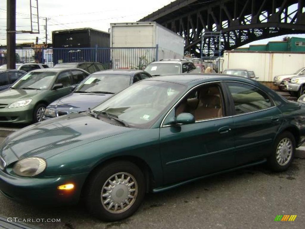 1997 Sable GS Sedan - Pacific Green Metallic / Saddle photo #2
