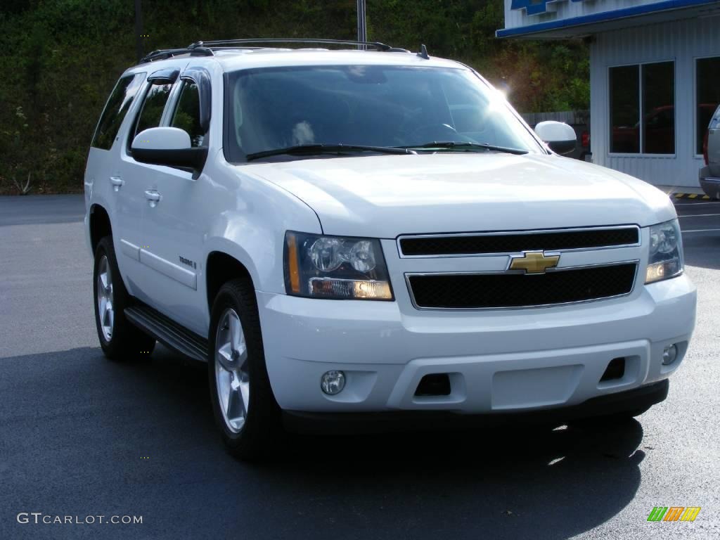 2007 Tahoe LT 4x4 - Summit White / Dark Titanium/Light Titanium photo #2