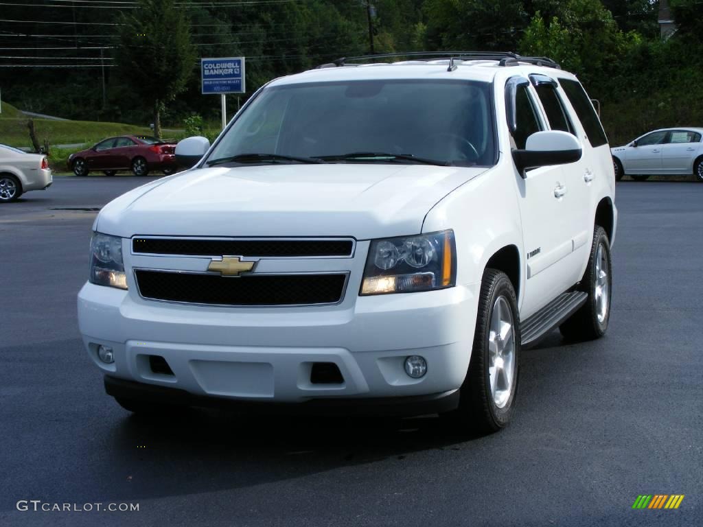 2007 Tahoe LT 4x4 - Summit White / Dark Titanium/Light Titanium photo #4