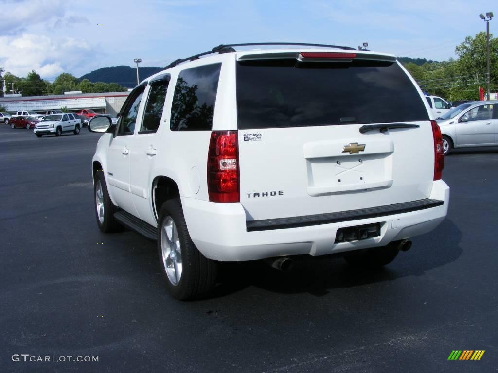 2007 Tahoe LT 4x4 - Summit White / Dark Titanium/Light Titanium photo #7