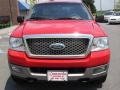 2004 Bright Red Ford F150 Lariat SuperCrew 4x4  photo #3