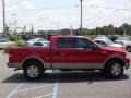 2004 Bright Red Ford F150 Lariat SuperCrew 4x4  photo #5
