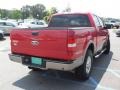 2004 Bright Red Ford F150 Lariat SuperCrew 4x4  photo #6