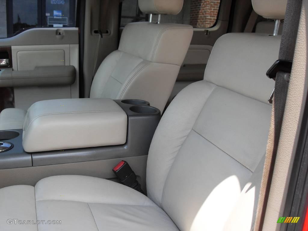 2004 F150 Lariat SuperCrew 4x4 - Bright Red / Tan photo #13