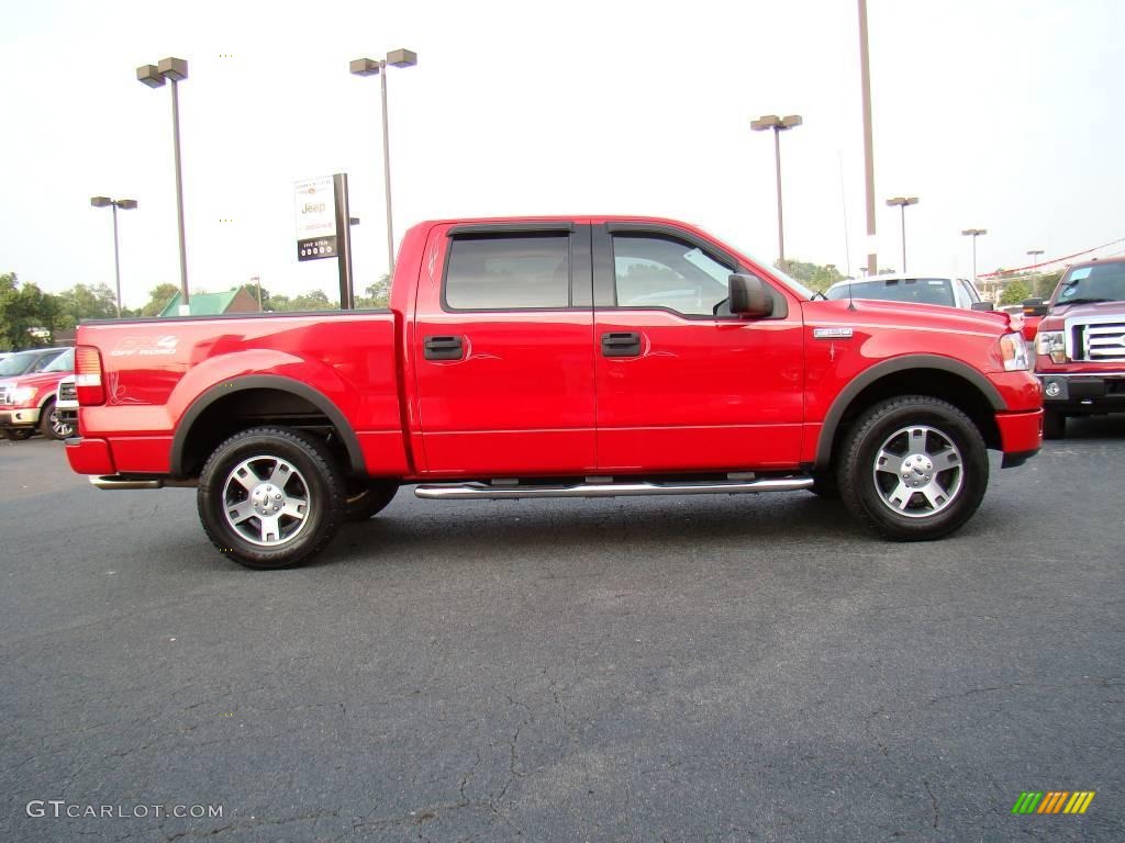 2004 F150 FX4 SuperCrew 4x4 - Bright Red / Black/Medium Flint photo #2