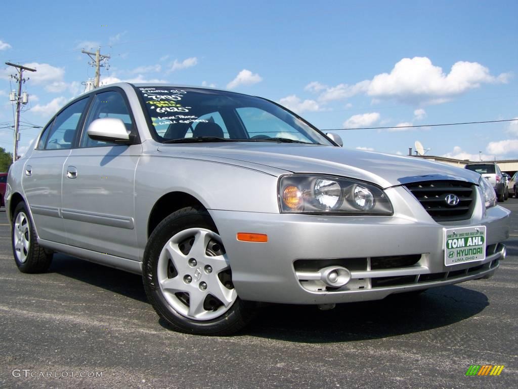 2006 Elantra GLS Sedan - Sterling Silver / Gray photo #1