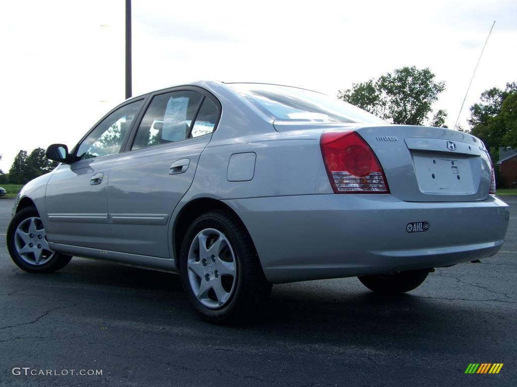 2006 Elantra GLS Sedan - Sterling Silver / Gray photo #3