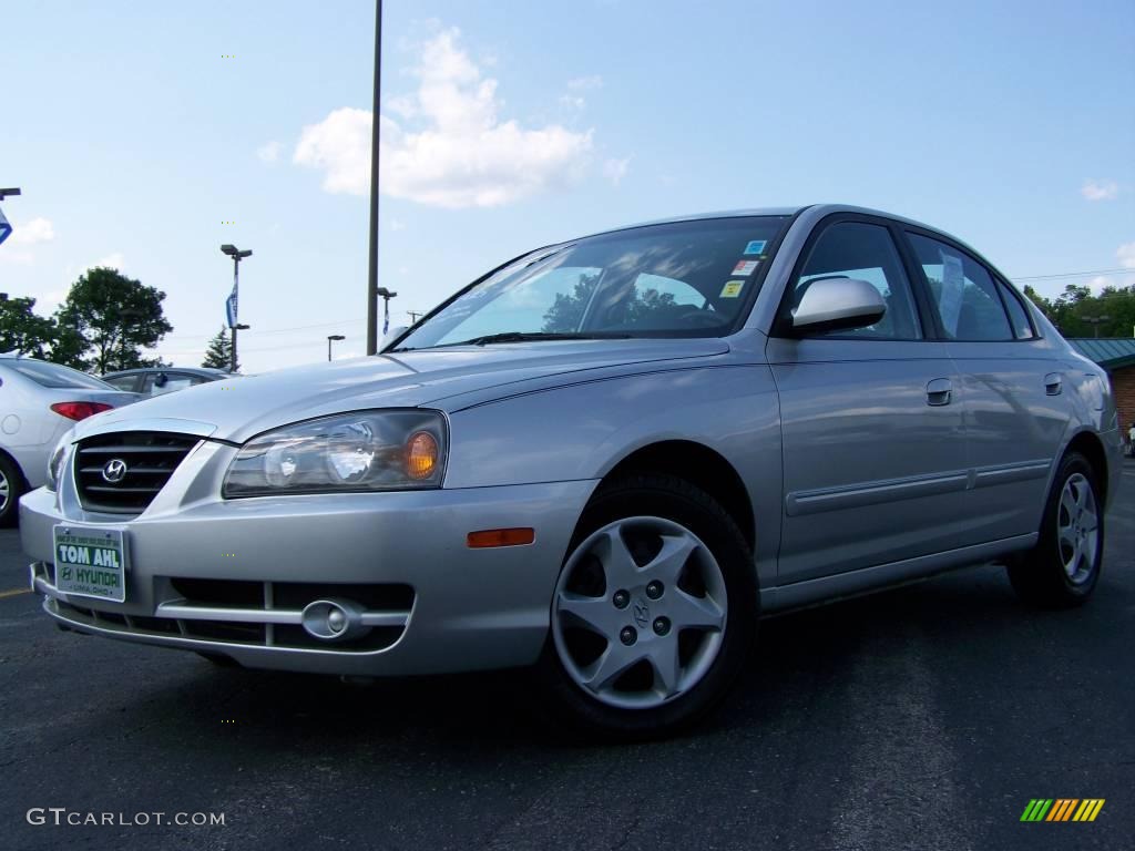 2006 Elantra GLS Sedan - Sterling Silver / Gray photo #4