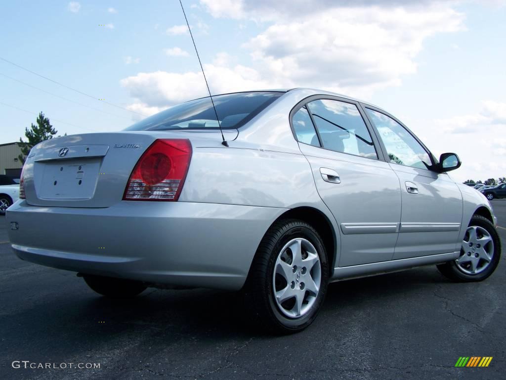2006 Elantra GLS Sedan - Sterling Silver / Gray photo #6