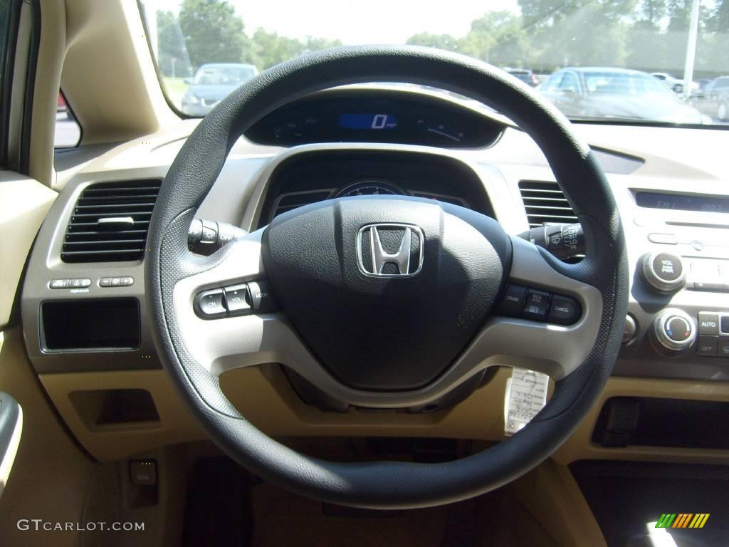 2006 Civic Hybrid Sedan - Galaxy Gray Metallic / Ivory photo #22