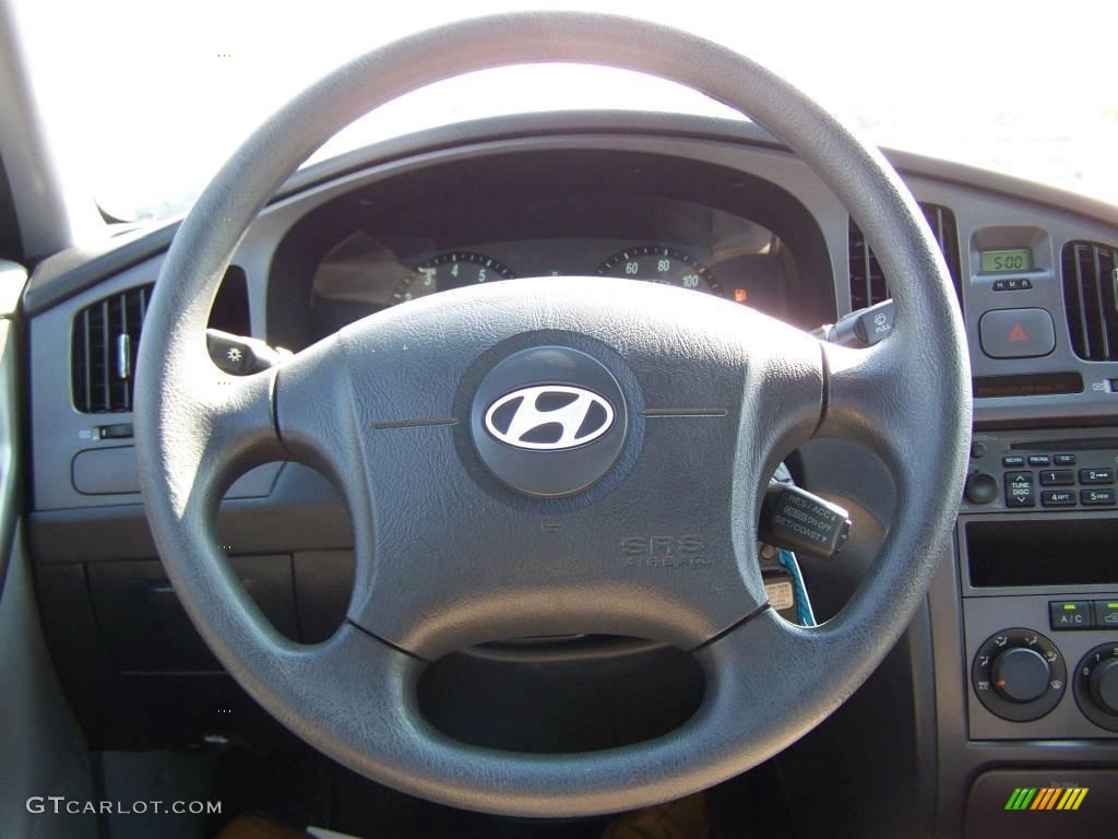 2006 Elantra GLS Sedan - Sterling Silver / Gray photo #14
