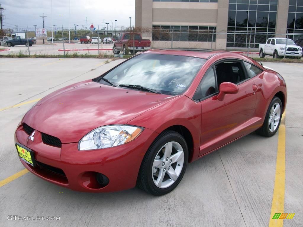 2008 Eclipse GS Coupe - Rave Red / Dark Charcoal photo #1