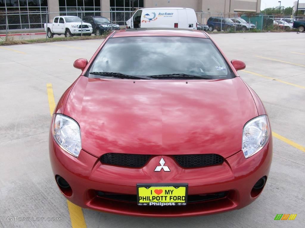 2008 Eclipse GS Coupe - Rave Red / Dark Charcoal photo #3