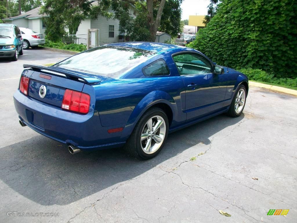 2007 Mustang GT Premium Coupe - Vista Blue Metallic / Light Graphite photo #3