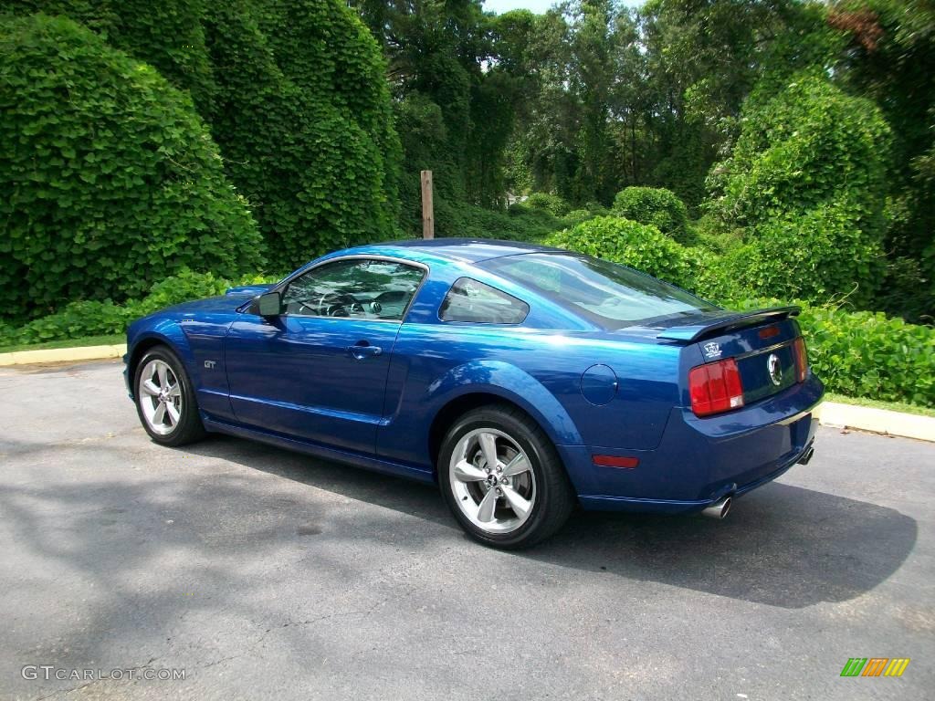 2007 Mustang GT Premium Coupe - Vista Blue Metallic / Light Graphite photo #5