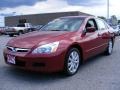 2007 Moroccan Red Pearl Honda Accord SE V6 Sedan  photo #1