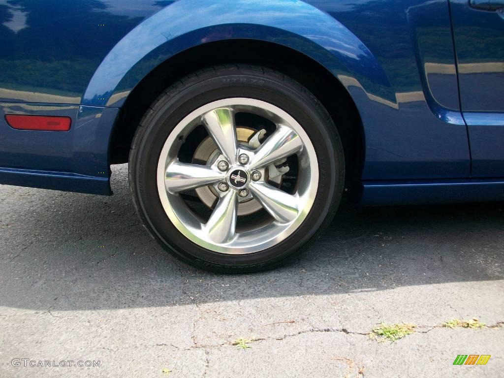 2007 Mustang GT Premium Coupe - Vista Blue Metallic / Light Graphite photo #16