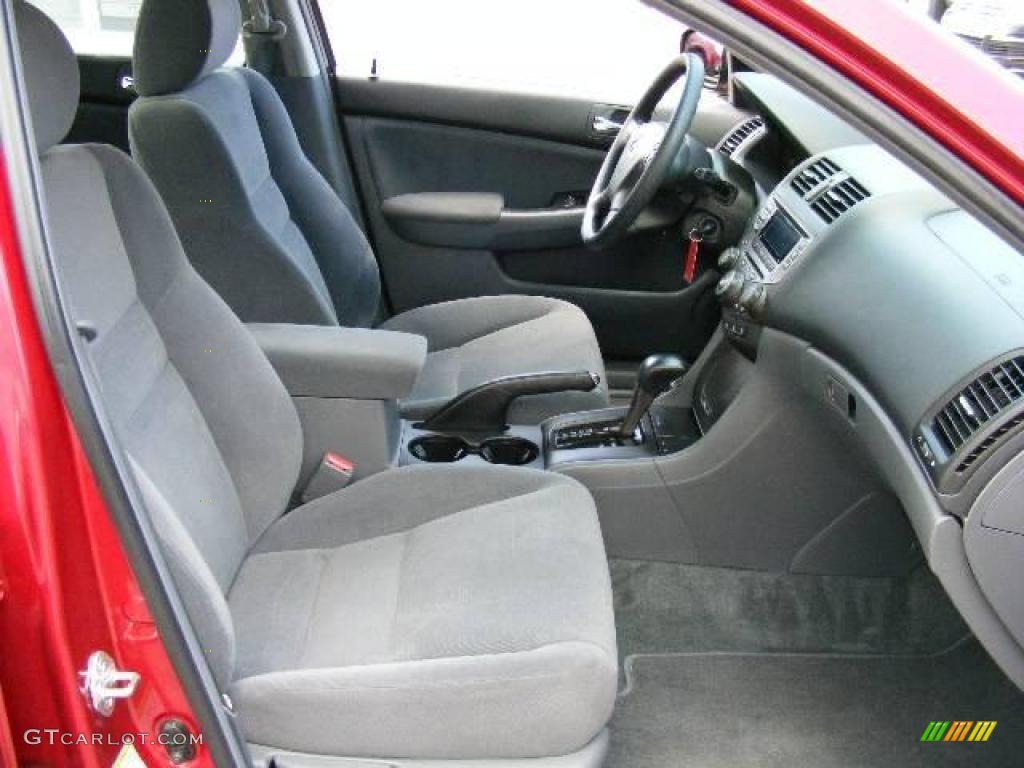 2007 Accord SE V6 Sedan - Moroccan Red Pearl / Gray photo #13