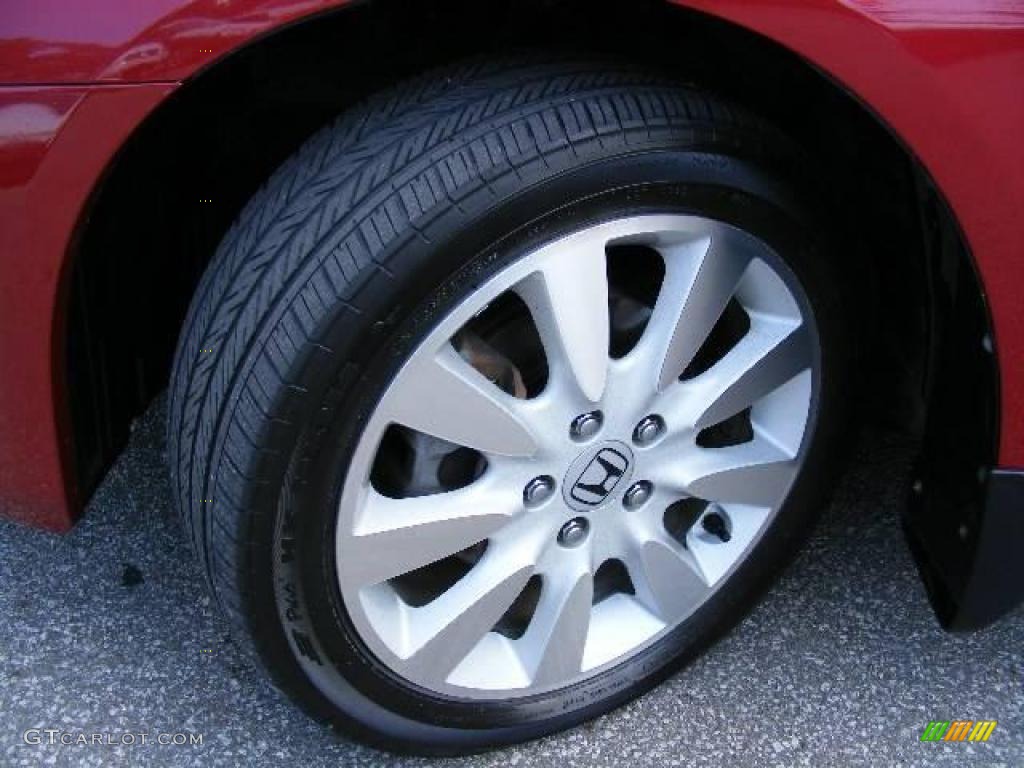 2007 Accord SE V6 Sedan - Moroccan Red Pearl / Gray photo #21