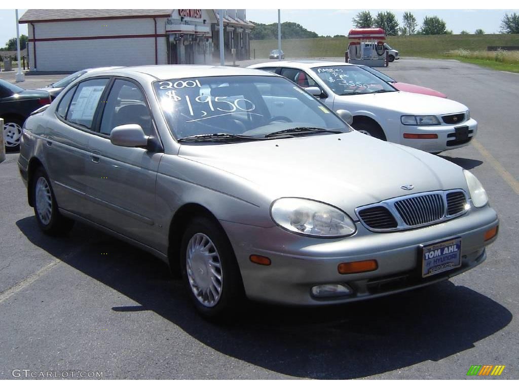 2001 Leganza SX - Olive Silver Metallic / Beige photo #6