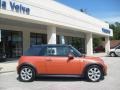 2006 Hot Orange Metallic Mini Cooper S Convertible  photo #2