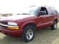 2002 Dark Cherry Red Metallic Chevrolet Blazer LS  photo #1