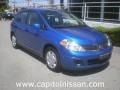 2008 Sapphire Blue Nissan Versa 1.8 S Hatchback  photo #1