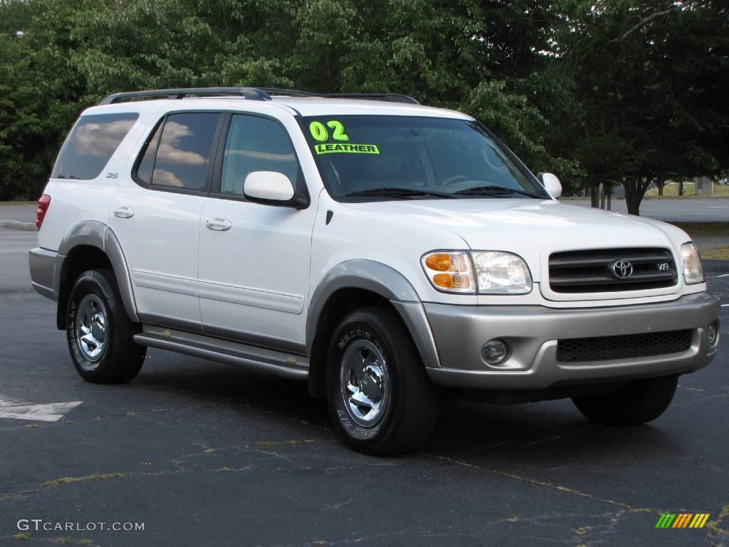 2002 Sequoia SR5 - Natural White / Oak photo #51