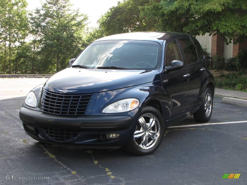 2001 PT Cruiser Limited - Patriot Blue Pearl / Gray photo #2