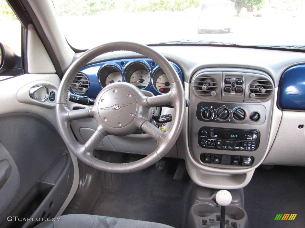 2001 PT Cruiser Limited - Patriot Blue Pearl / Gray photo #43