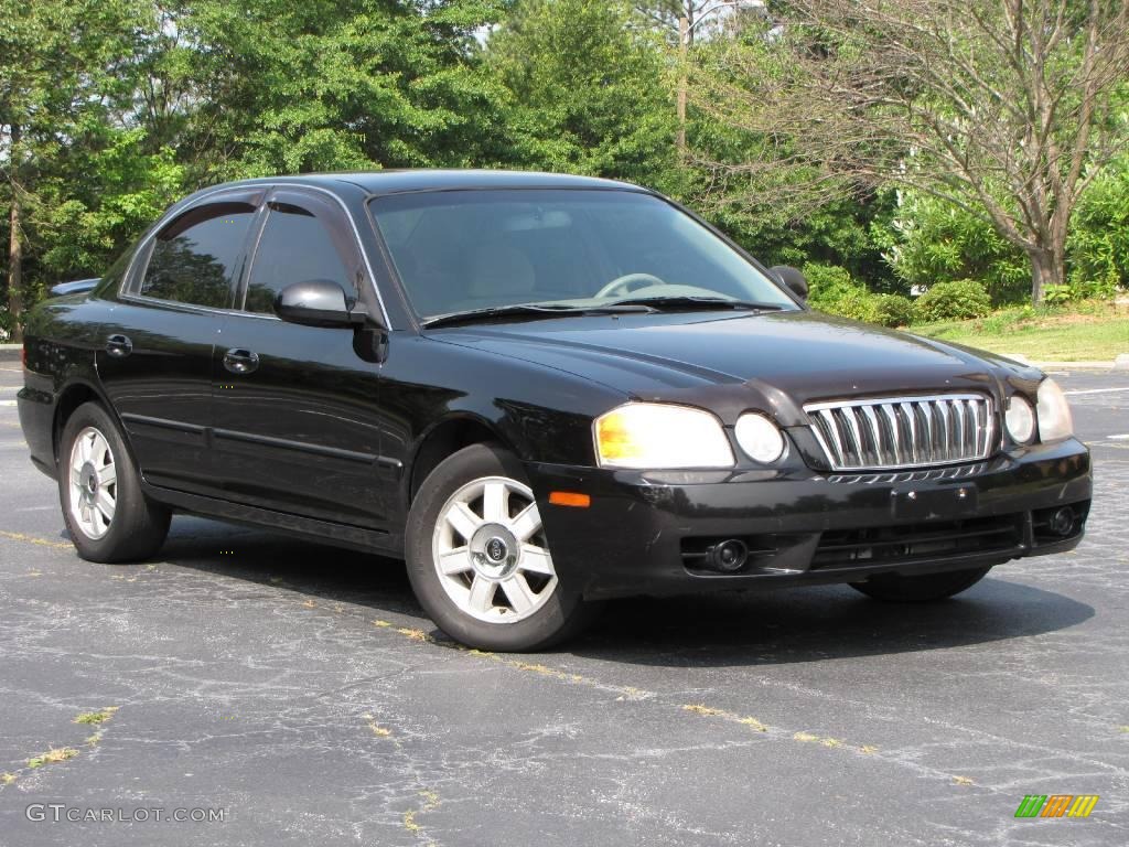 2003 Optima LX V6 - Ebony Black / Beige photo #1