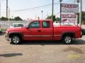 2001 Victory Red Chevrolet Silverado 1500 LS Extended Cab  photo #1