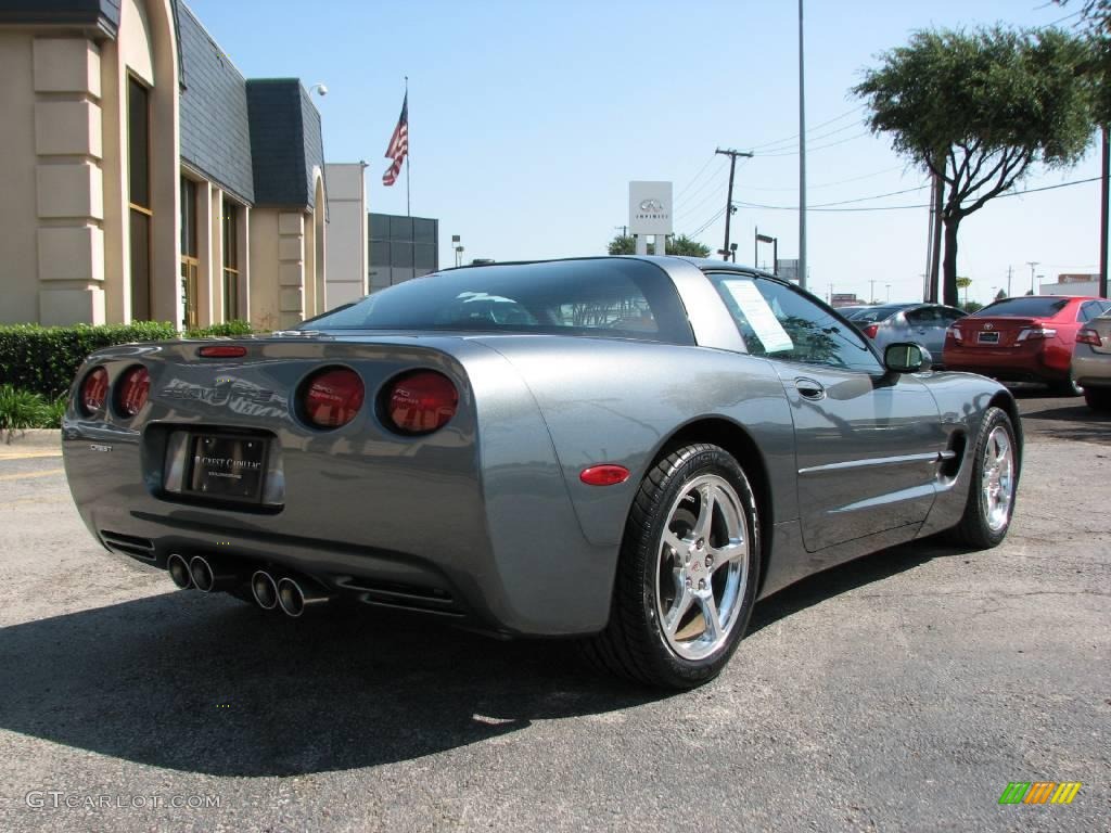 2003 Corvette Coupe - Medium Spiral Gray Metallic / Black photo #7