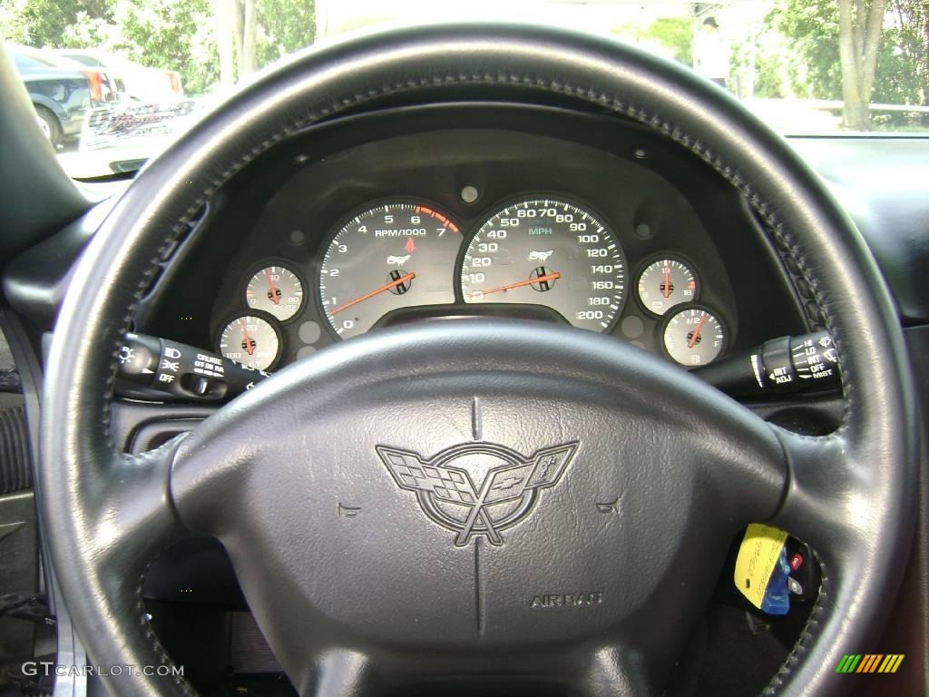 2003 Corvette Coupe - Medium Spiral Gray Metallic / Black photo #16