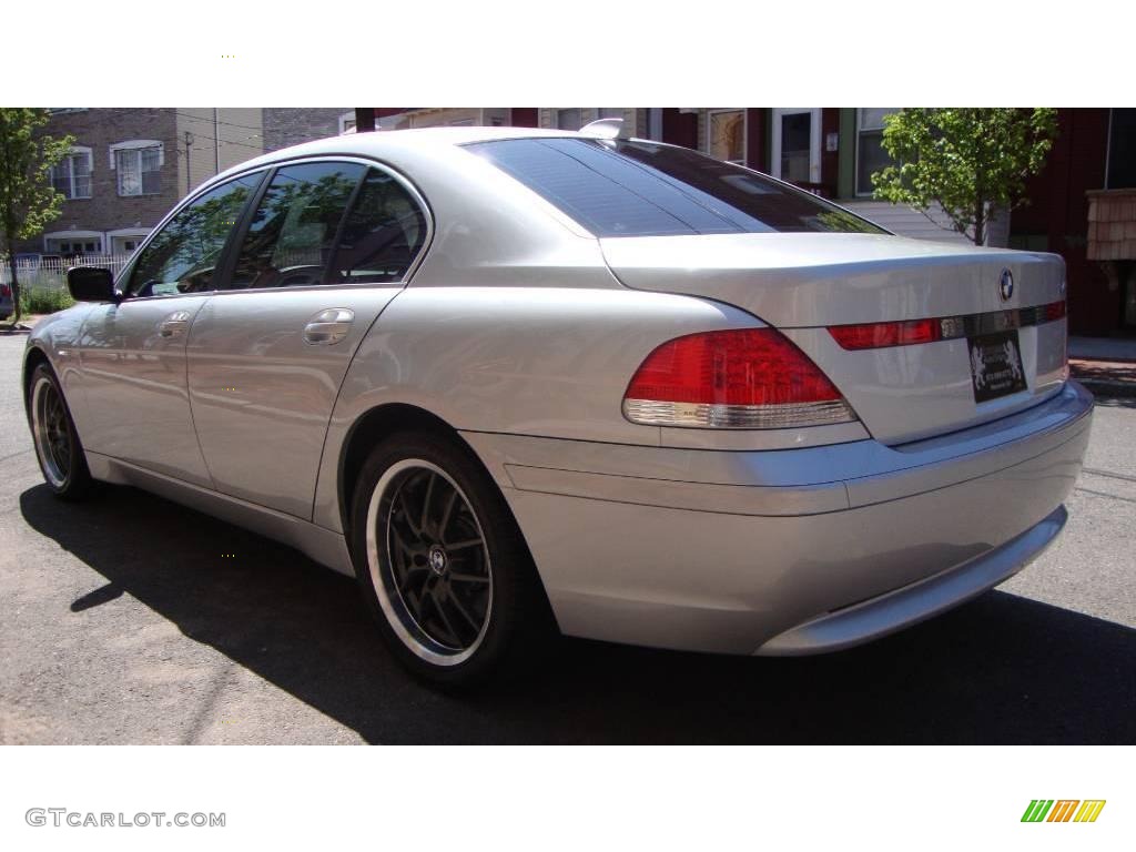 2004 7 Series 745i Sedan - Titanium Silver Metallic / Black/Black photo #4