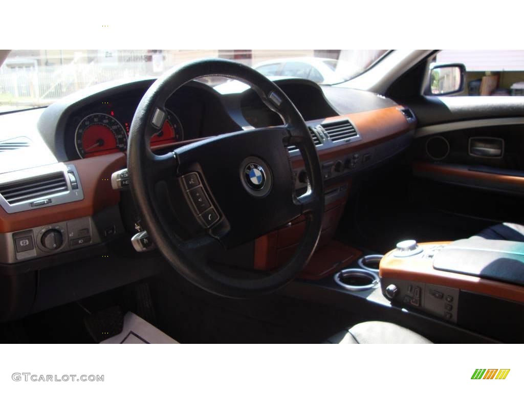 2004 7 Series 745i Sedan - Titanium Silver Metallic / Black/Black photo #9