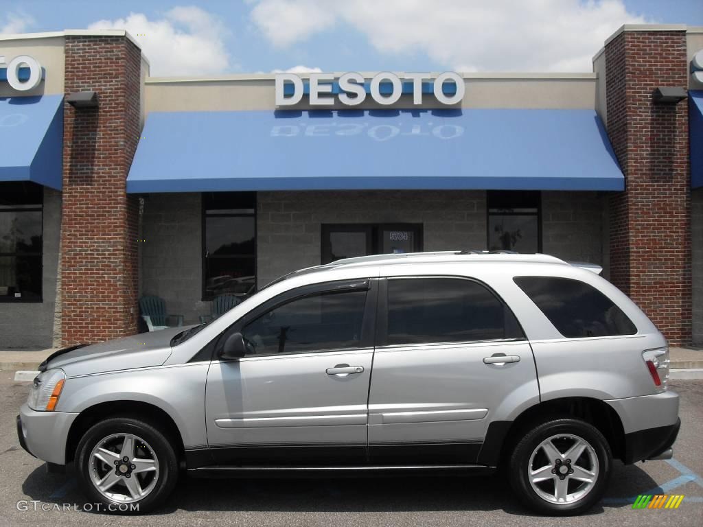 2005 Equinox LT AWD - Galaxy Silver Metallic / Light Gray photo #9