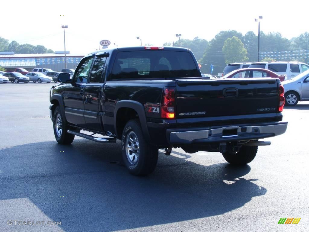 2005 Silverado 1500 LT Extended Cab 4x4 - Dark Blue Metallic / Dark Charcoal photo #6