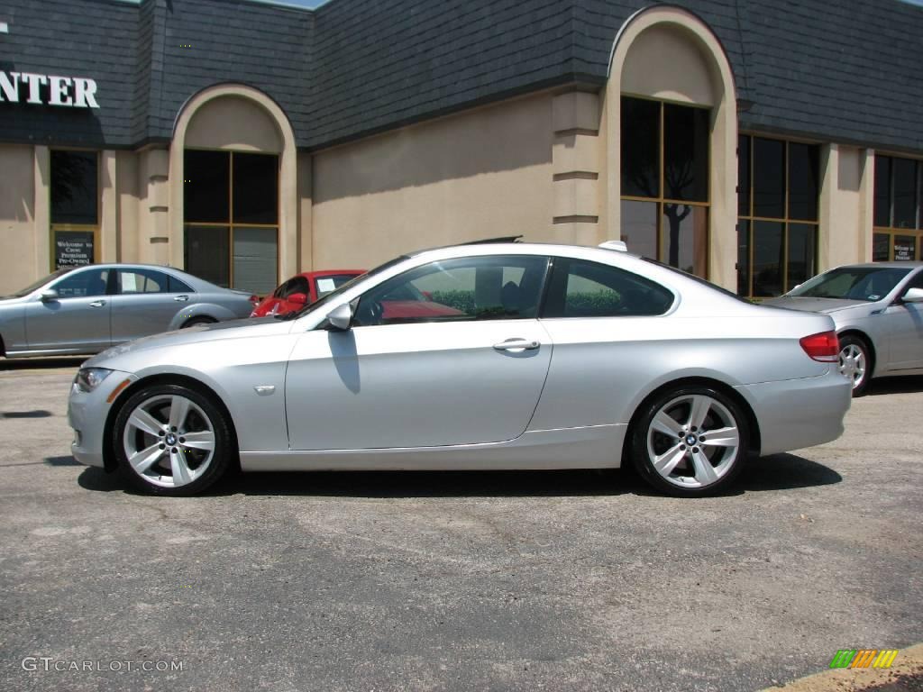 2007 3 Series 335i Coupe - Titanium Silver Metallic / Black photo #4