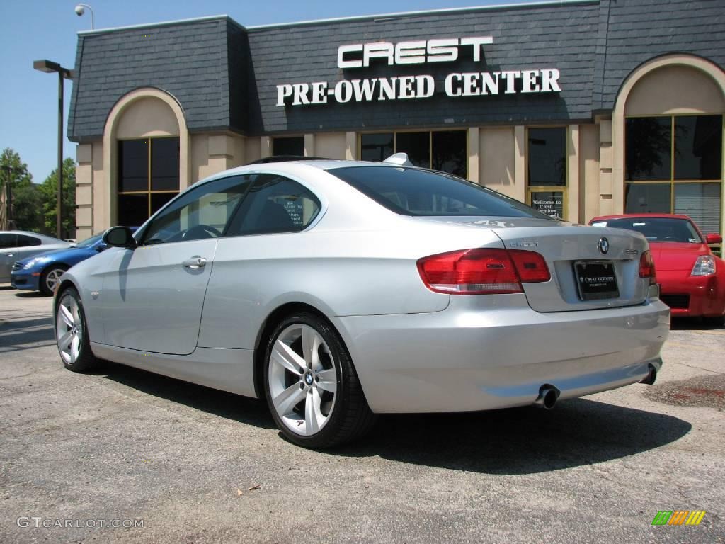 2007 3 Series 335i Coupe - Titanium Silver Metallic / Black photo #5