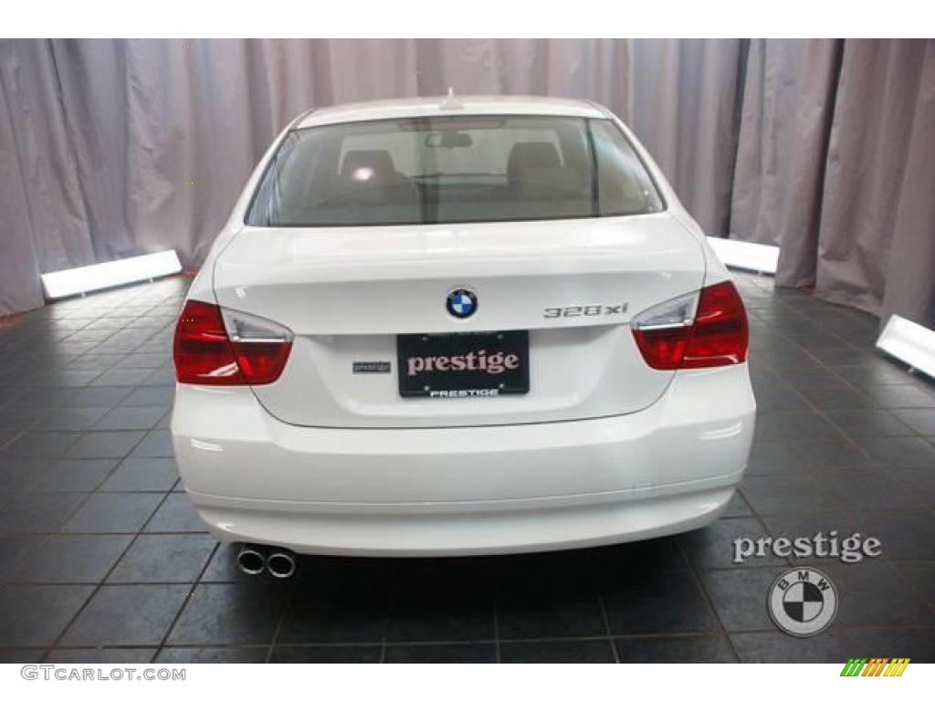 2008 3 Series 328xi Sedan - Alpine White / Black photo #2