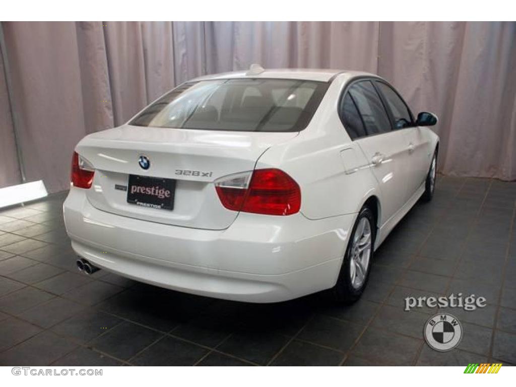 2008 3 Series 328xi Sedan - Alpine White / Black photo #4