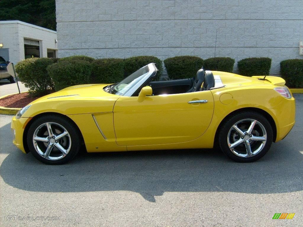 2007 Sky Red Line Roadster - Sunburst Yellow / Black photo #2