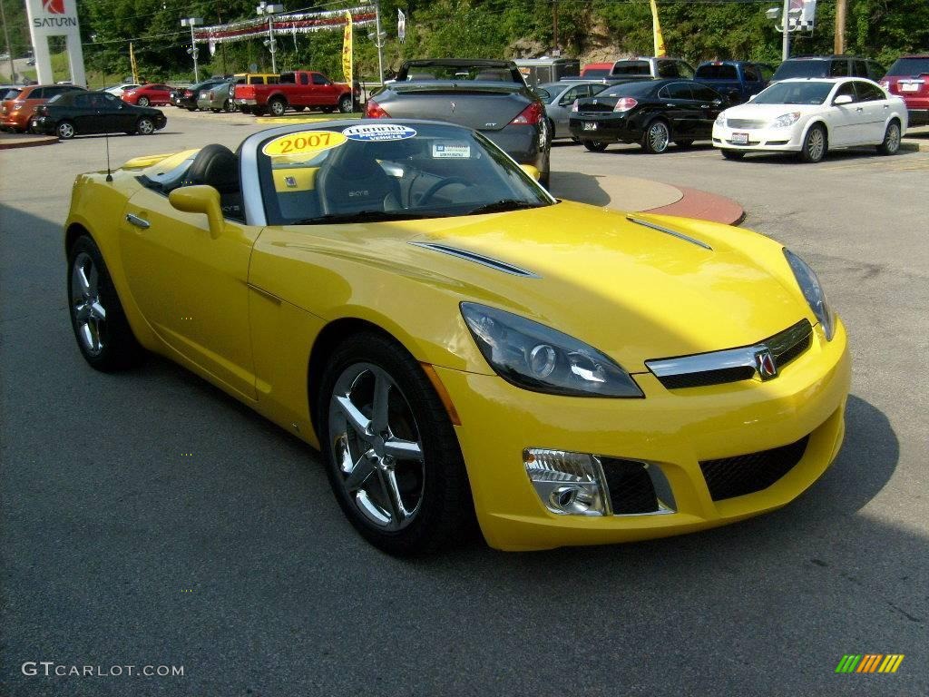 2007 Sky Red Line Roadster - Sunburst Yellow / Black photo #7