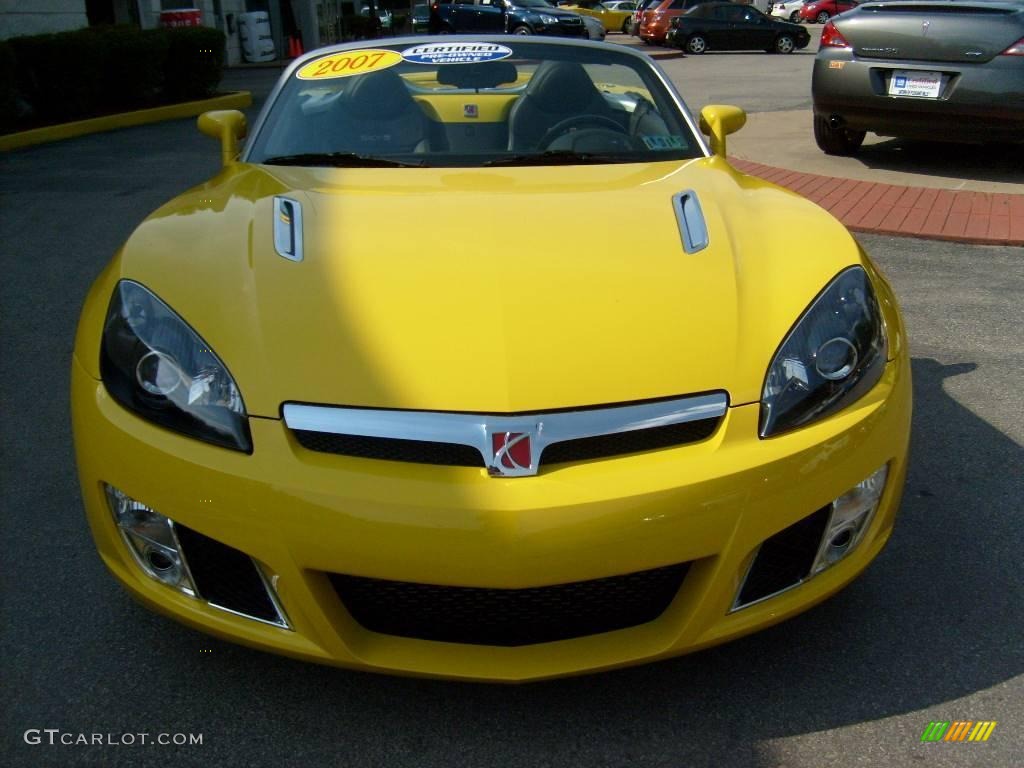 2007 Sky Red Line Roadster - Sunburst Yellow / Black photo #8