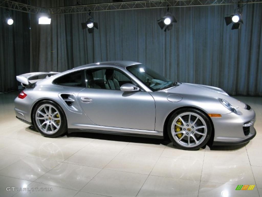 2008 911 GT2 - GT Silver Metallic / Black photo #3