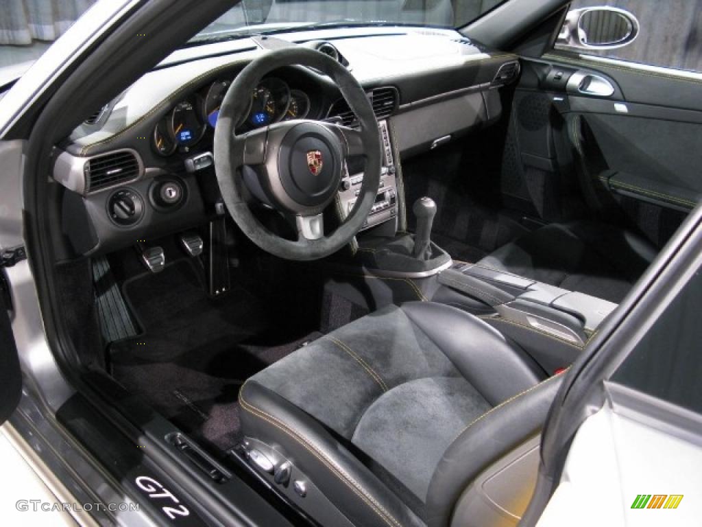2008 911 GT2 - GT Silver Metallic / Black photo #7