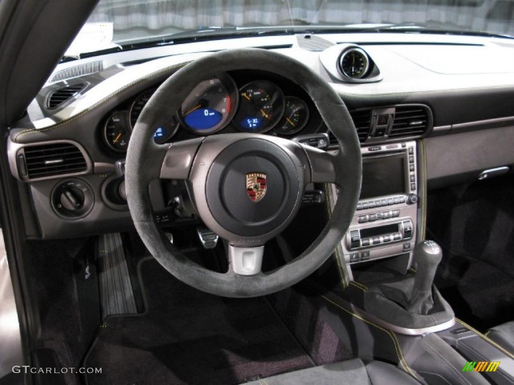 2008 911 GT2 - GT Silver Metallic / Black photo #8
