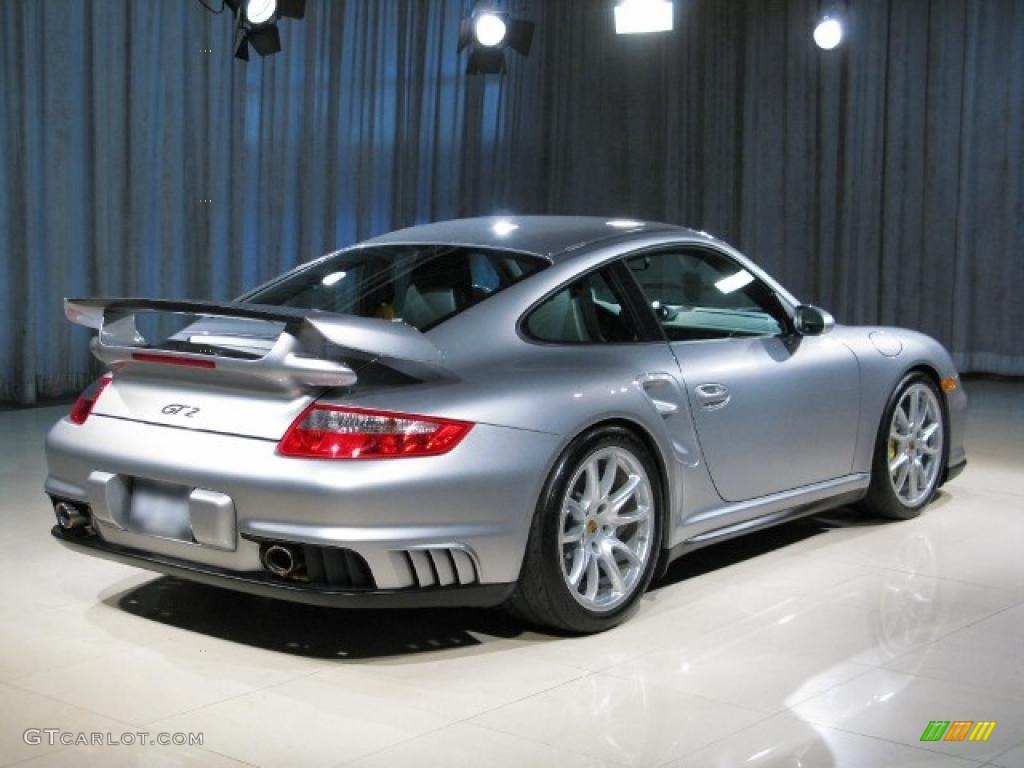 2008 911 GT2 - GT Silver Metallic / Black photo #19